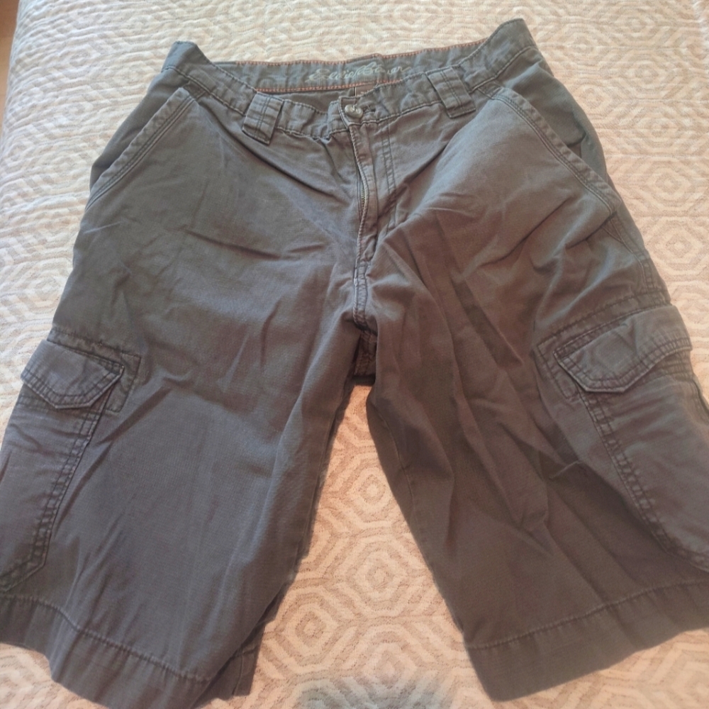 Eddie Bauer Charcoal Men's Cargo Shorts